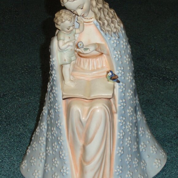 ULTRA RARE "Flower Madonna" Hummel Figurine #10/3 Mary & Jesus TMK3 GREAT GIFT! - Picture 8 of 10